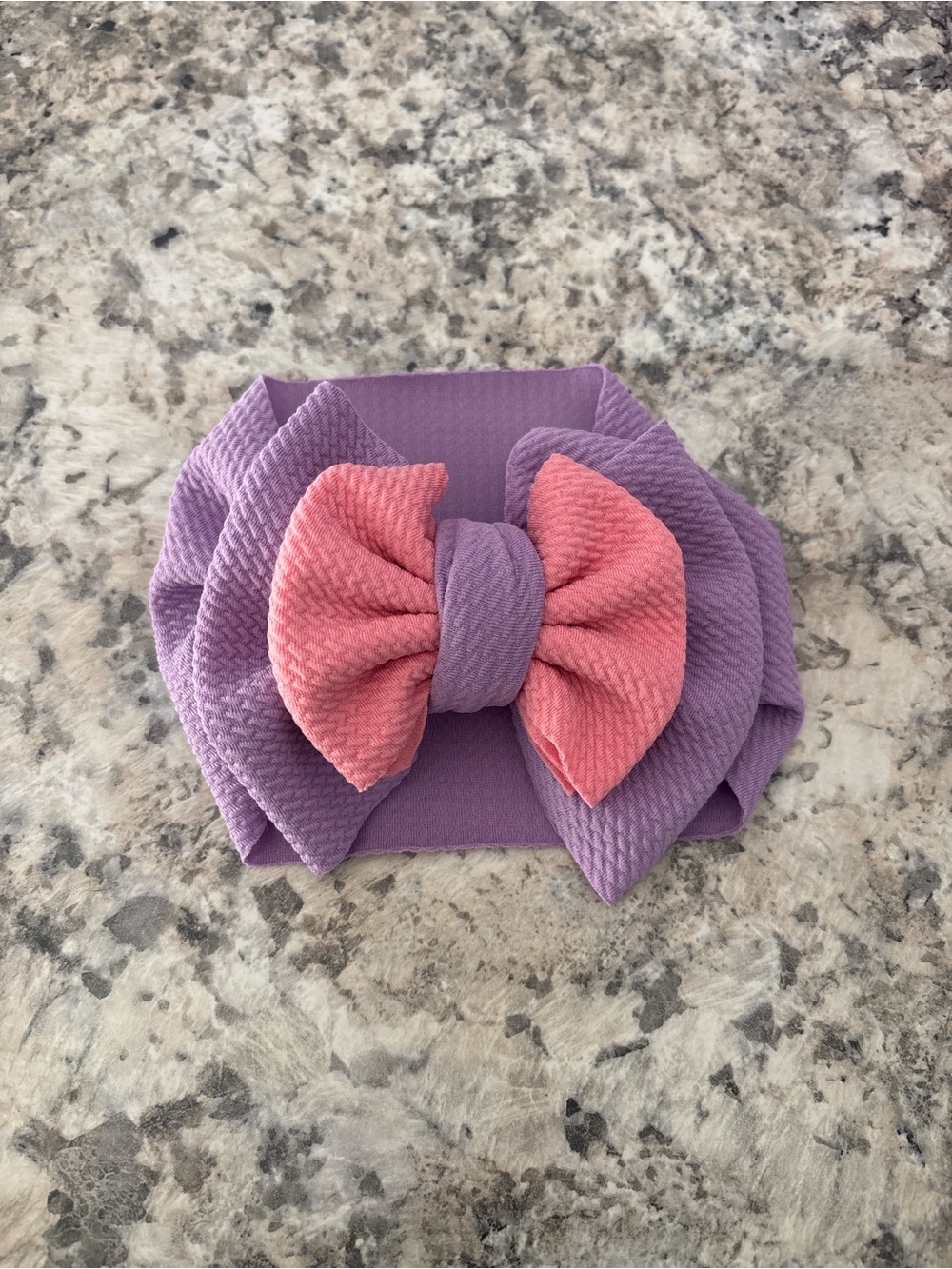 Purple and Pink Bow Headband for Kids